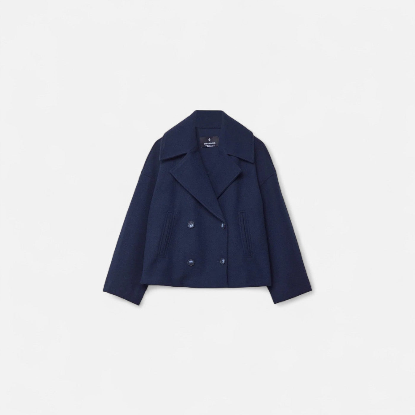 Жіноча приталена мінімалістична куртка - сучасна структура, невимушена елегантність