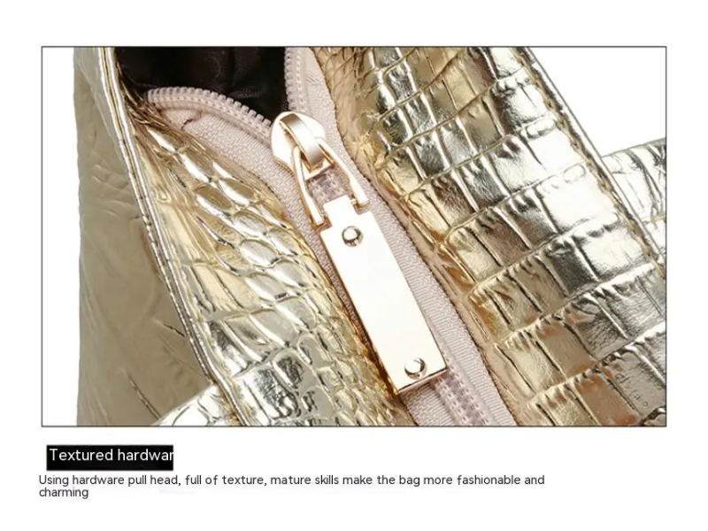 Sac à bandoulière Isabella | Sac spacieux avec imprimé crocodile