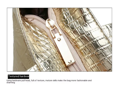 Sac à bandoulière Isabella | Sac spacieux avec imprimé crocodile