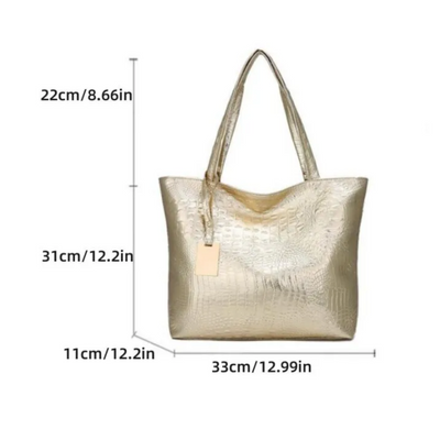 Sac à bandoulière Isabella | Sac spacieux avec imprimé crocodile