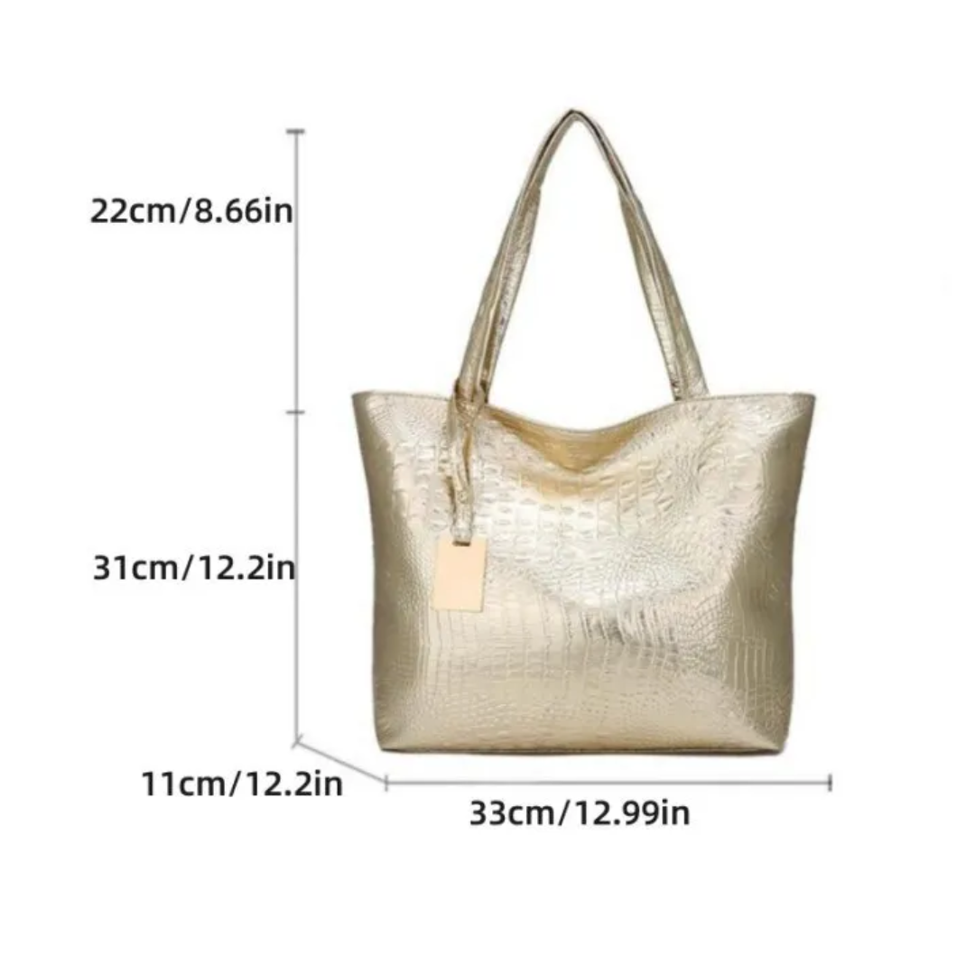 Sac à bandoulière Isabella | Sac spacieux avec imprimé crocodile