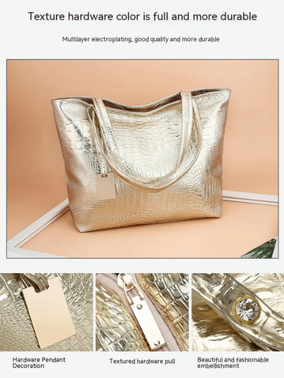 Sac à bandoulière Isabella | Sac spacieux avec imprimé crocodile