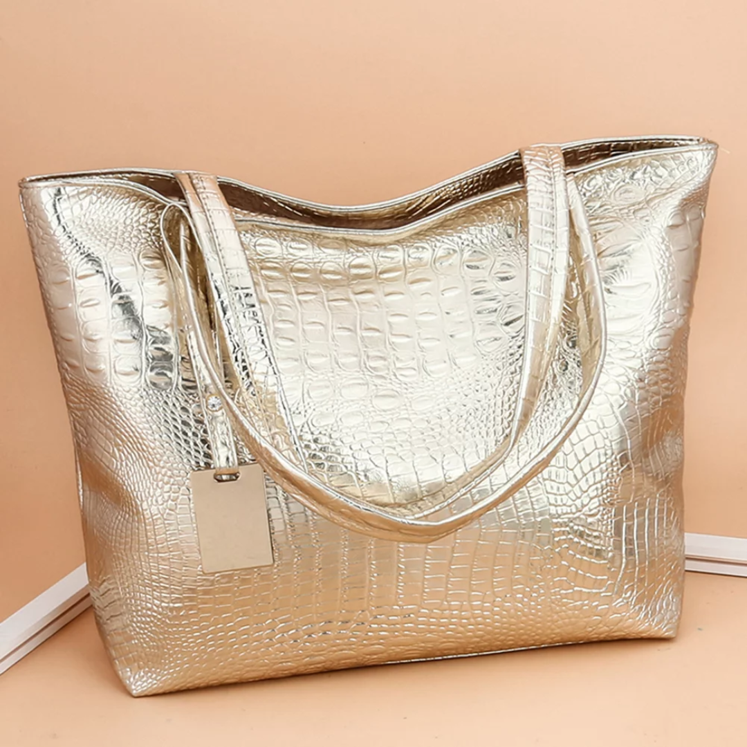 Sac à bandoulière Isabella | Sac spacieux avec imprimé crocodile