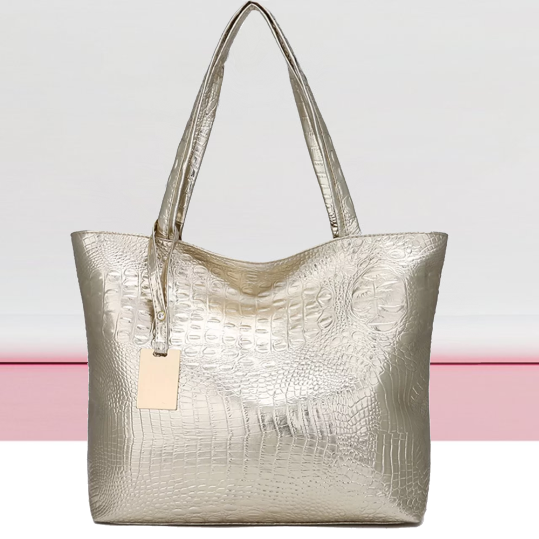 Sac à bandoulière Isabella | Sac spacieux avec imprimé crocodile