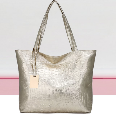 Sac à bandoulière Isabella | Sac spacieux avec imprimé crocodile