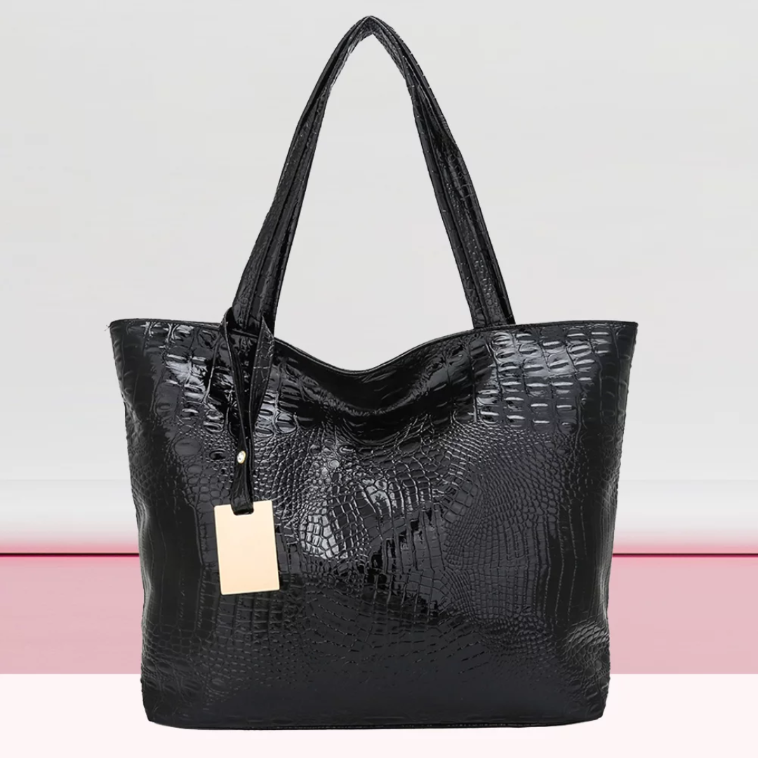 Sac à bandoulière Isabella | Sac spacieux avec imprimé crocodile