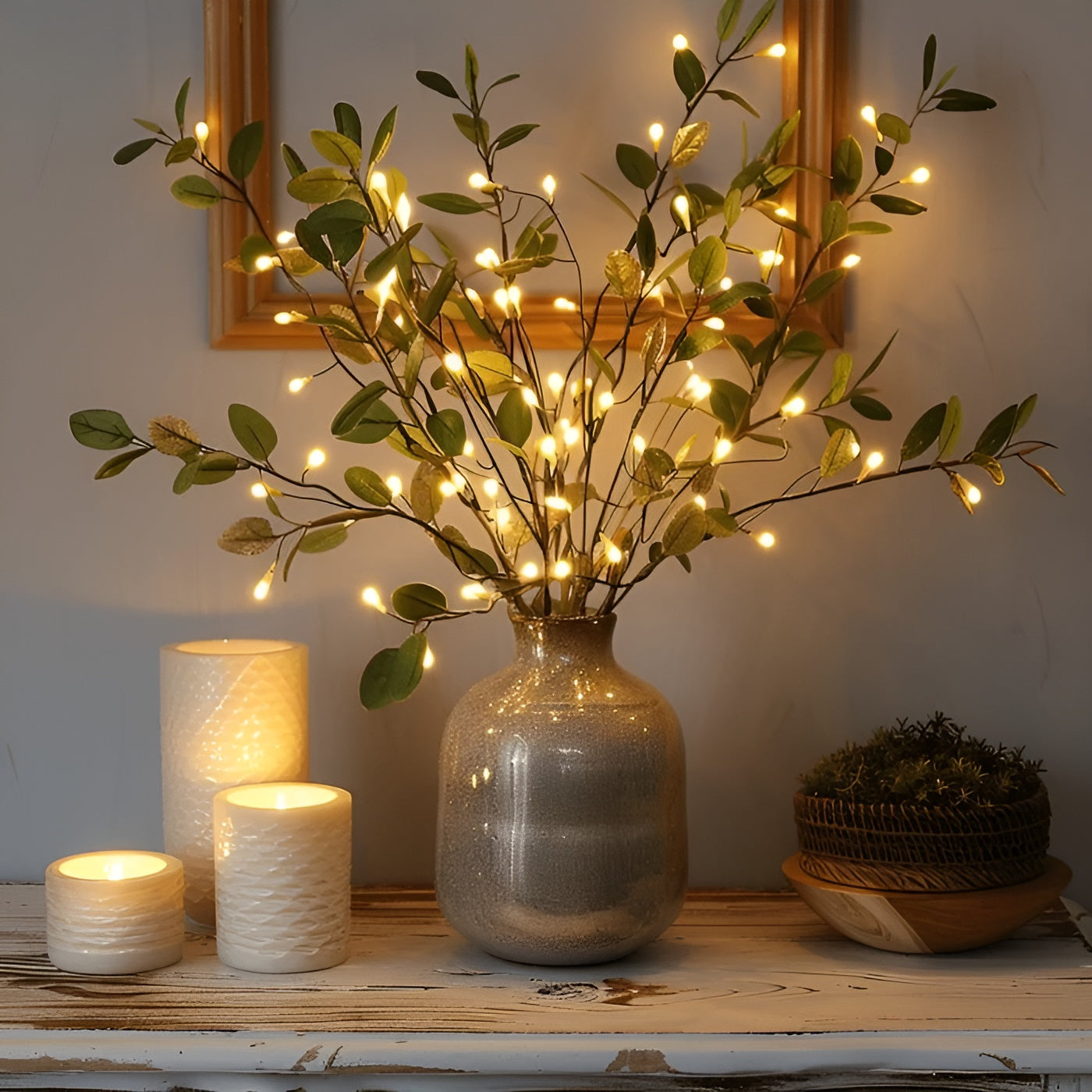 EverLeaf LED Decorative Branch Lamp - Design naturel élégant pour la décoration de la maison et du bureau