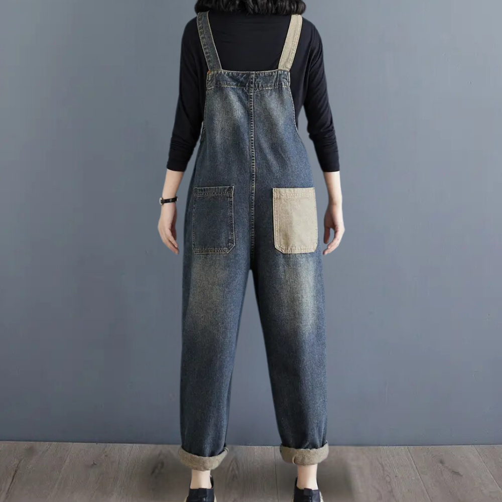 AGATA - Combinaison d'été élégante en denim pour femmes