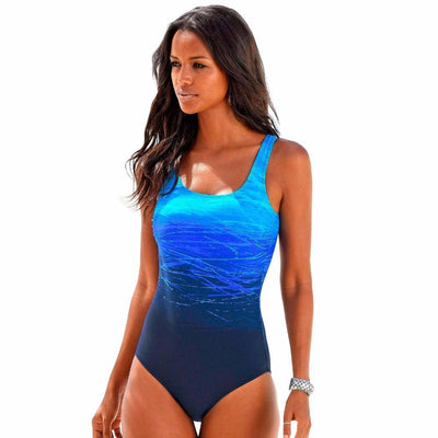 Maillot de bain une pièce Ombre Gradient à séchage rapide - Novalie