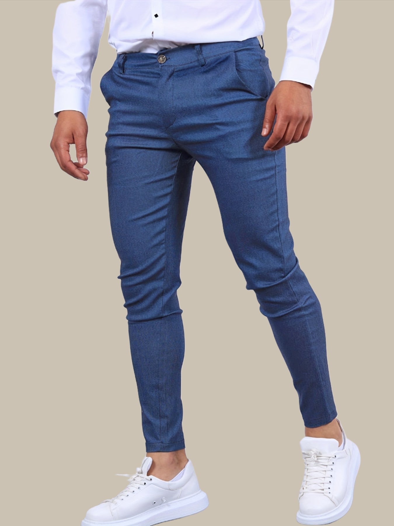 Pantalon chino skinny pour hommes