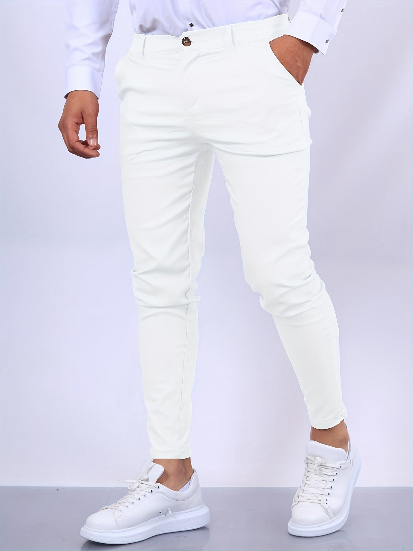 Pantalon chino skinny pour hommes
