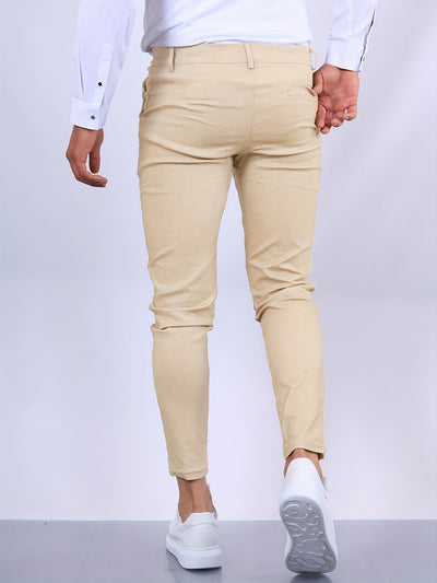 Pantalon chino skinny pour hommes