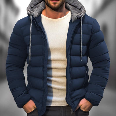 Veste à capuche matelassée pour hommes