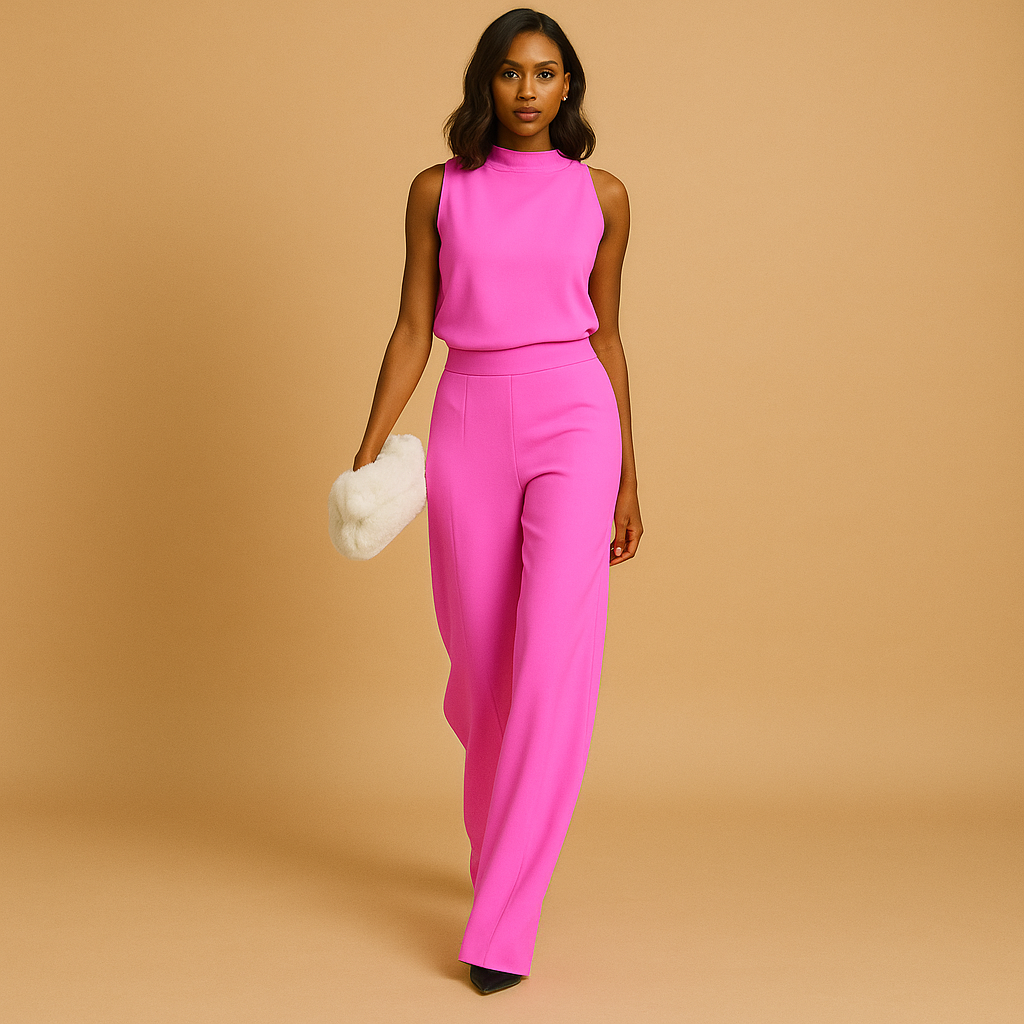 Combinaison chic à jambes larges pour femmes | Isabelle
