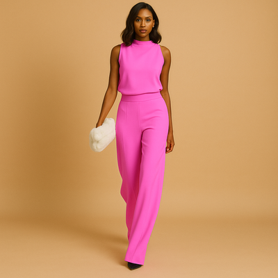 Combinaison chic à jambes larges pour femmes | Isabelle