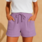 Short de verano ligero con cintura elástica para mujeres | Manya