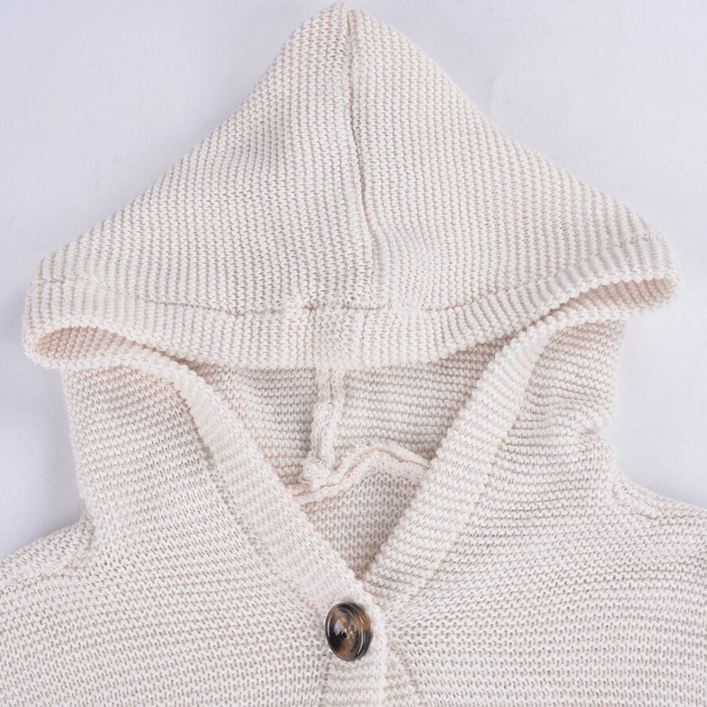 Cardigan con cappuccio da donna