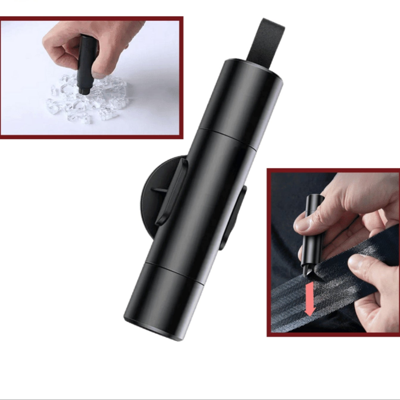 SafeKey | 2-in-1 emergency tool | Window breaker and safety cutter