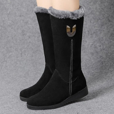 Bottes hautes en fourrure pour femmes