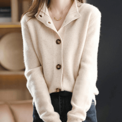 Cardigan in cashmere da donna Darla - Maglione morbido ed elegante con una vestibilità comoda