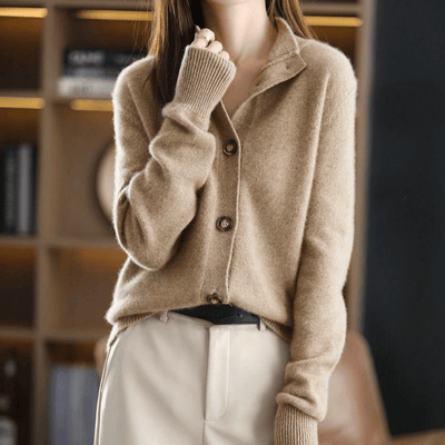 Cardigan in cashmere da donna Darla - Maglione morbido ed elegante con una vestibilità comoda