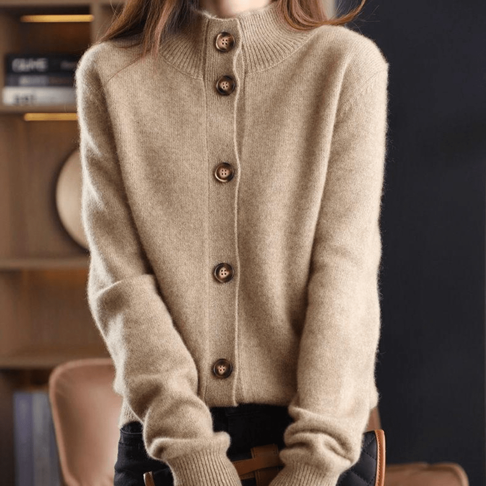 Cardigan in cashmere da donna Darla - Maglione morbido ed elegante con una vestibilità comoda