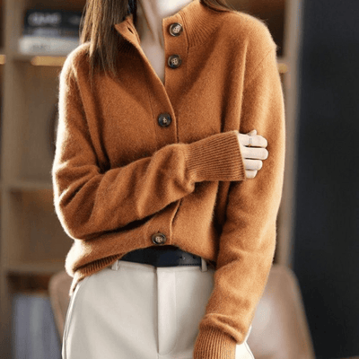 Cardigan in cashmere da donna Darla - Maglione morbido ed elegante con una vestibilità comoda