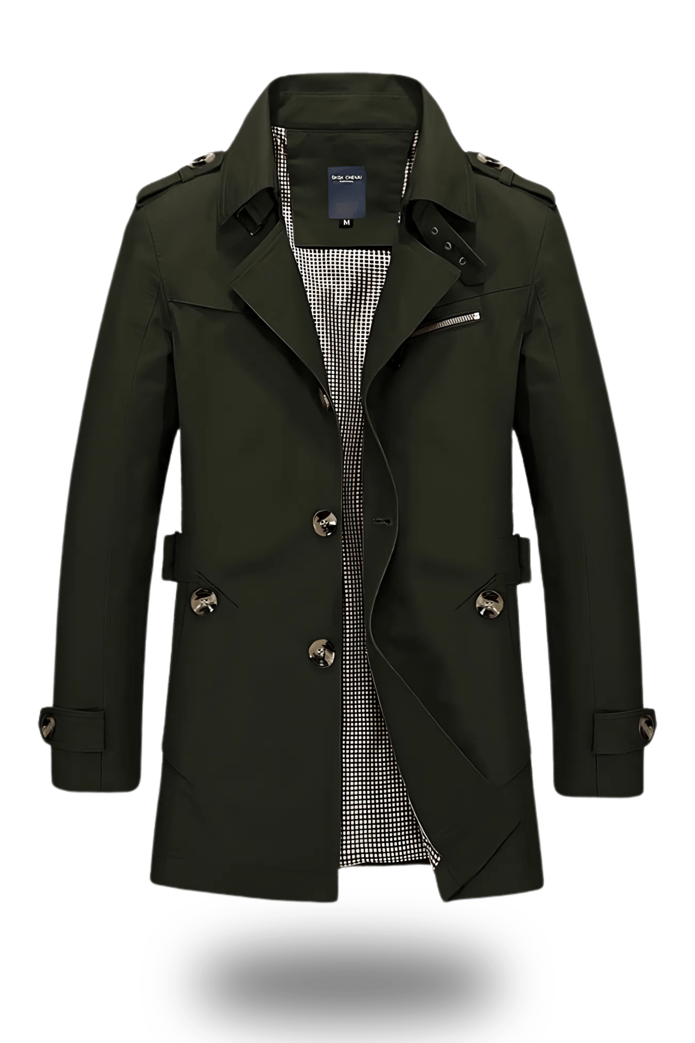 Trench-coat classique à col revers