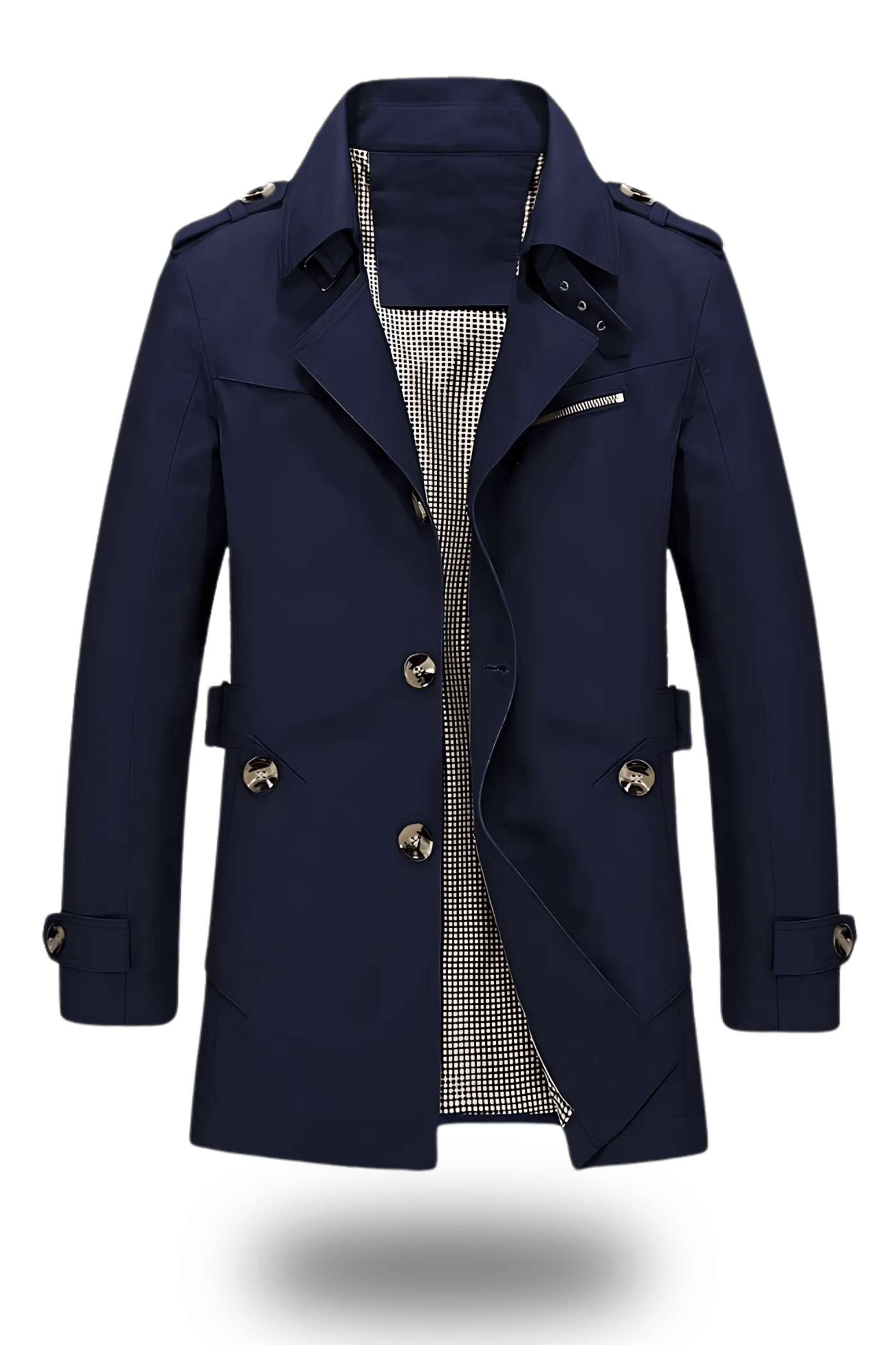Trench-coat classique à col revers