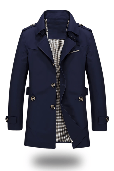 Trench-coat classique à col revers