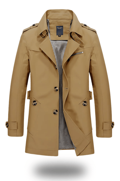 Trench-coat classique à col revers