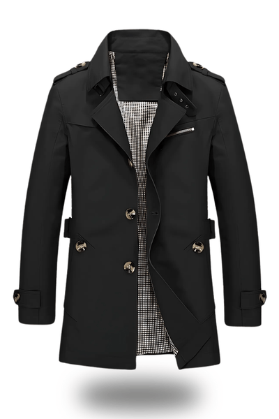 Trench-coat classique à col revers