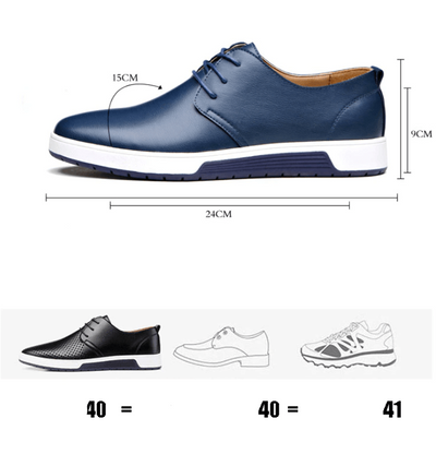 Chaussures Oxford en cuir décontracté