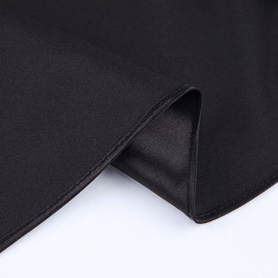 Jupe midi en satin uni