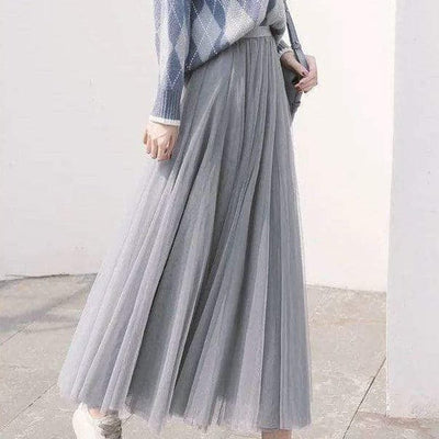 Jupe longue en tulle
