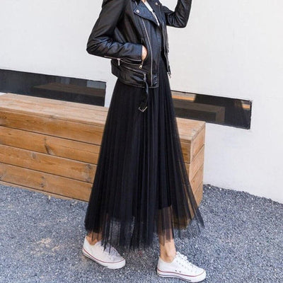 Jupe longue en tulle