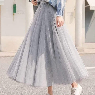 Jupe longue en tulle