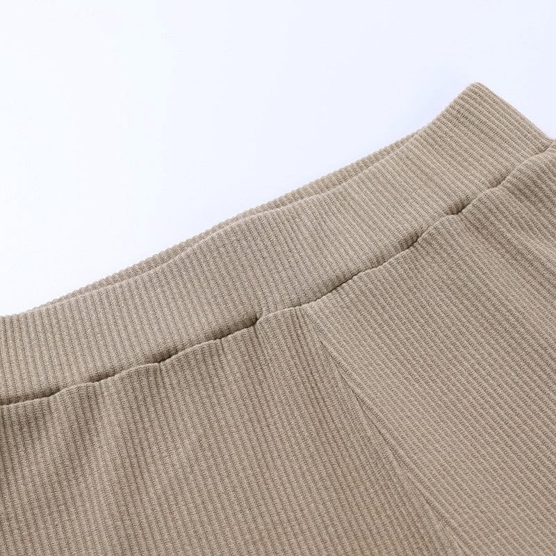 Leggings à côtes et à talons