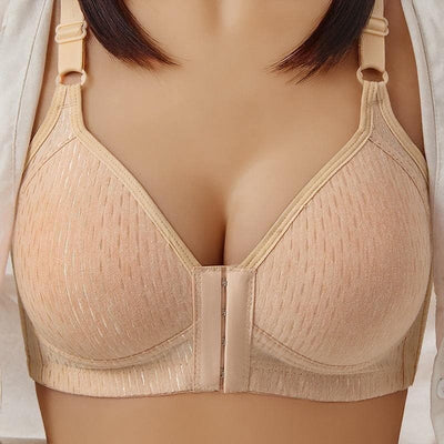 Soutien-gorge en coton avec fermeture frontale