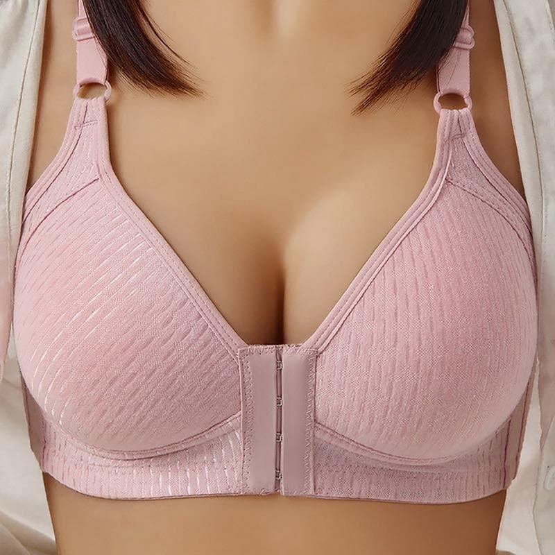 Soutien-gorge en coton avec fermeture frontale
