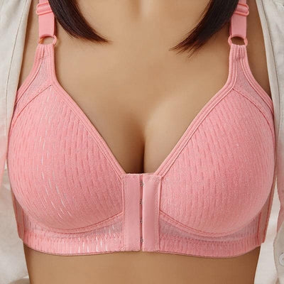 Soutien-gorge en coton avec fermeture frontale