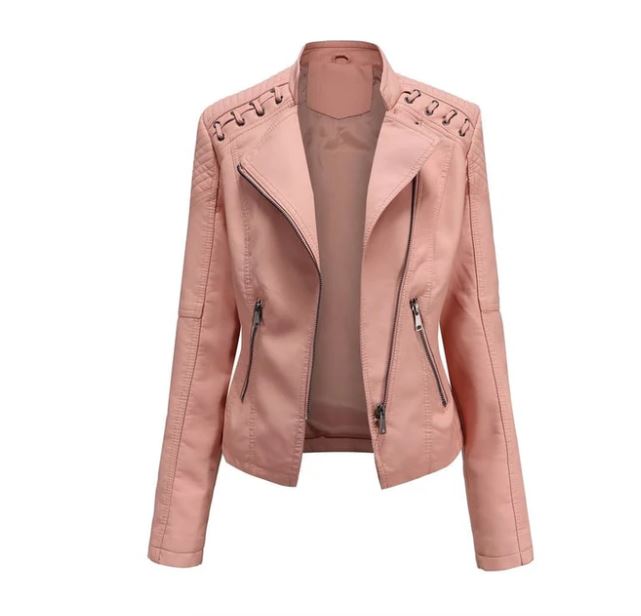 Léa | Veste en cuir d'agneau premium