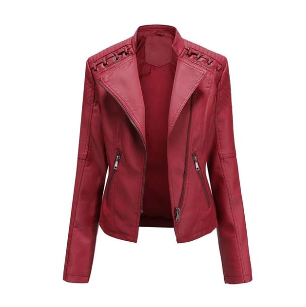 Léa | Veste en cuir d'agneau premium