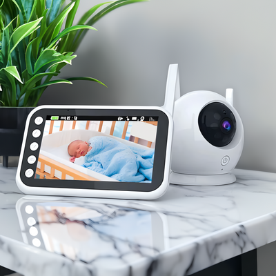 Baby monitor camera Night vision Temperature display