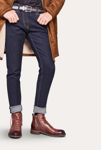Bottes en cuir pour femmes avec semelle antidérapante et design élégant