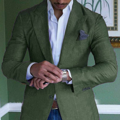 Blazer élégant en lin pour hommes