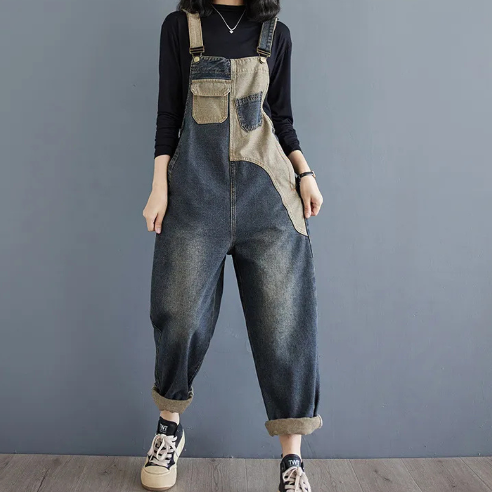 AGATA - Combinaison d'été élégante en denim pour femmes