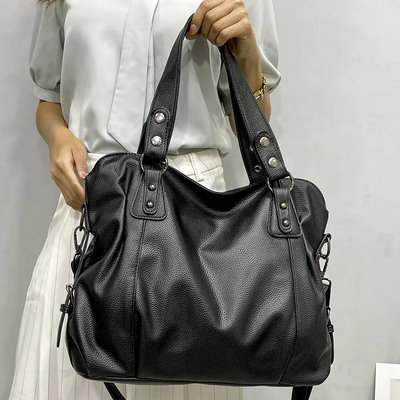 Lunelle - Grand sac à main en cuir souple