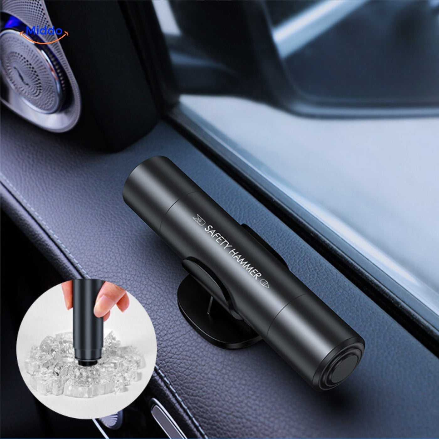 SafeKey | 2-in-1 emergency tool | Window breaker and safety cutter