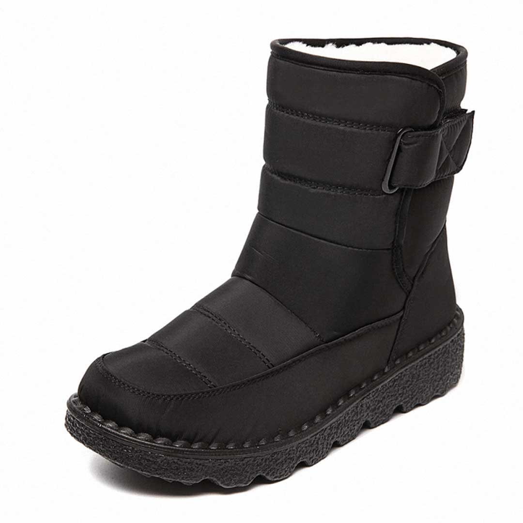 Bottes de neige et de pluie pour dames, imperméables et résistantes à l'eau - Bottes d'hiver chaudes pour la neige et la pluie